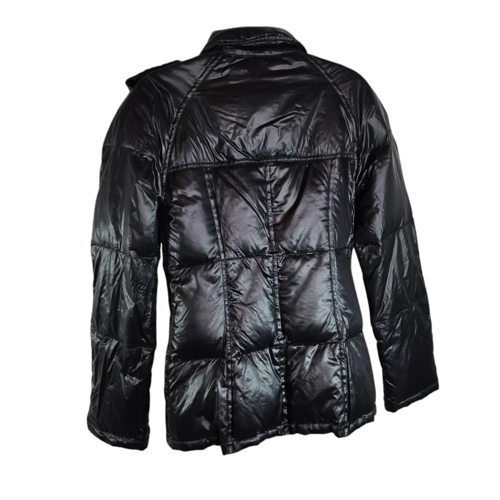 Burberry black down quilted puffer jacket